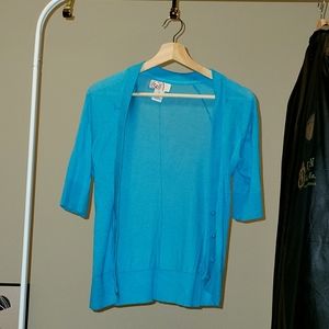 S blue So cardigan with buttons (spring blue, fits true to size)